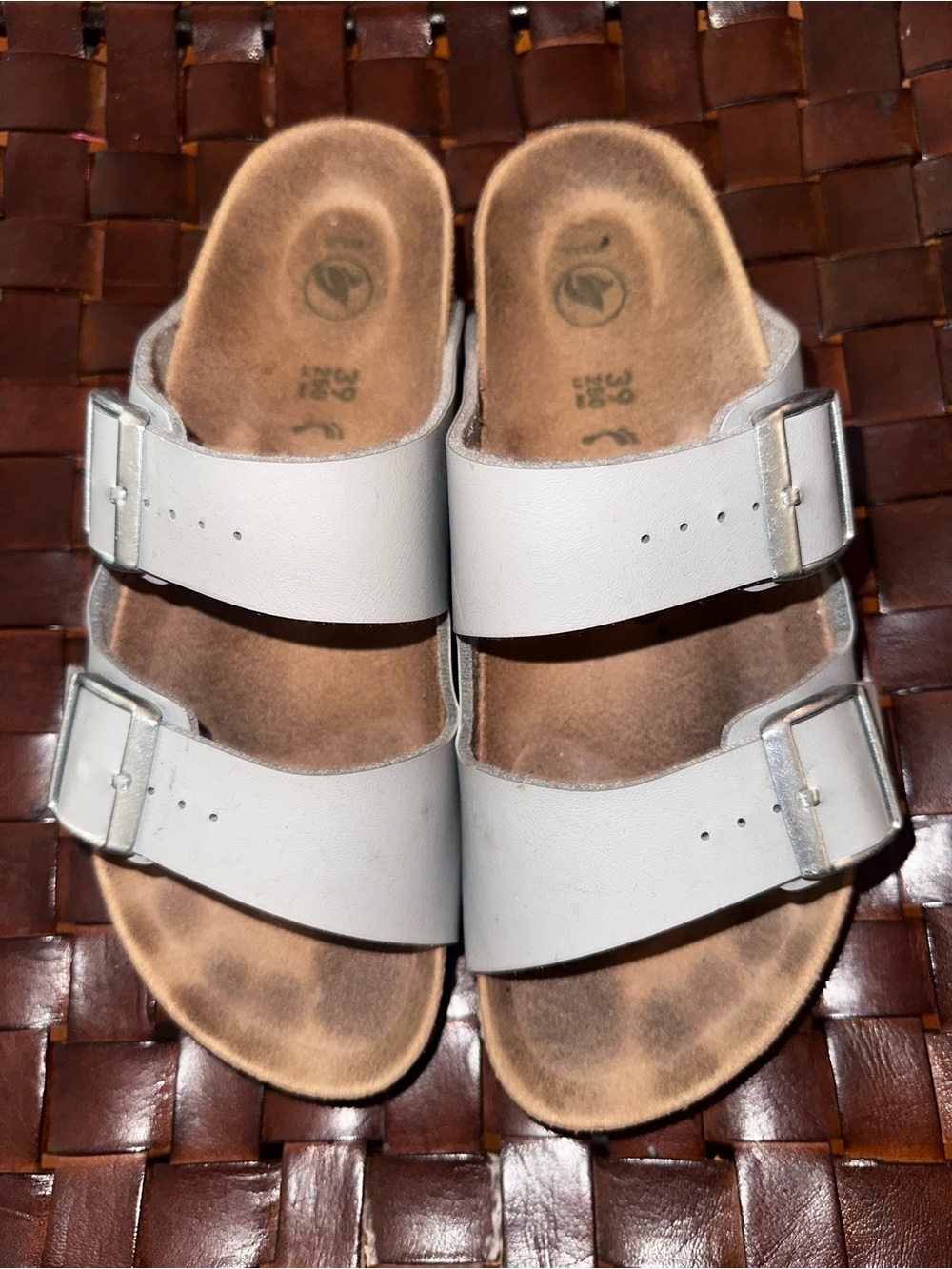 Women's grey Birkenstock Papillio slides